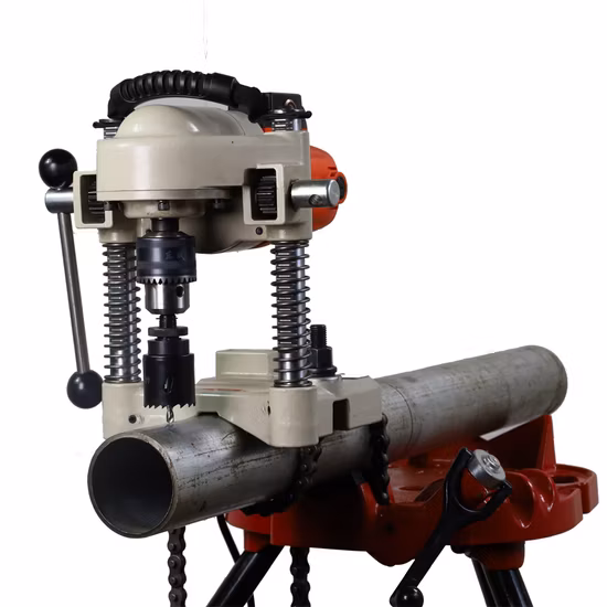 Cortador elétrico de furos para tubos