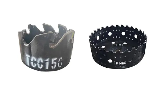 Cortador de serra de orifício para tubo de ferro de aço